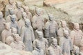 XIAN, CHINA - MAY 24, 2018: The Terracotta Army warriors at the Royalty Free Stock Photo